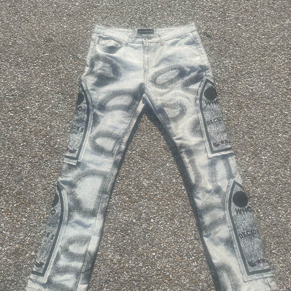 Stylish Graphic Print Jeans
